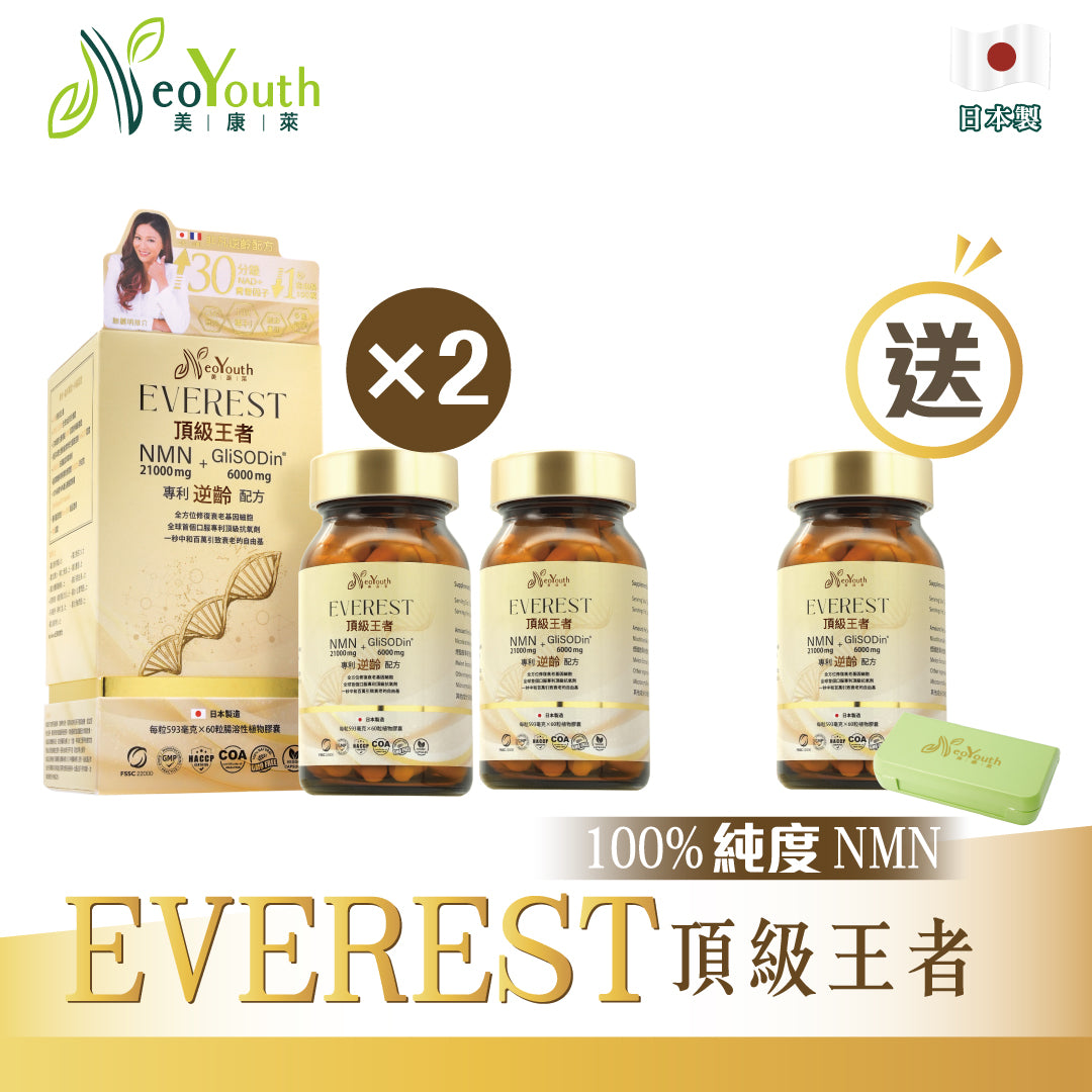 NeoYouth Everest: NMN 21,000 + GliSODin®6000mg Patented Anti-Aging Formula