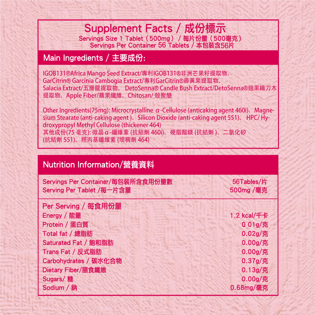 日本NeoYouth美康萊 Calonara 美の瘦瘦       革命性升級消脂減重配方56片/樽