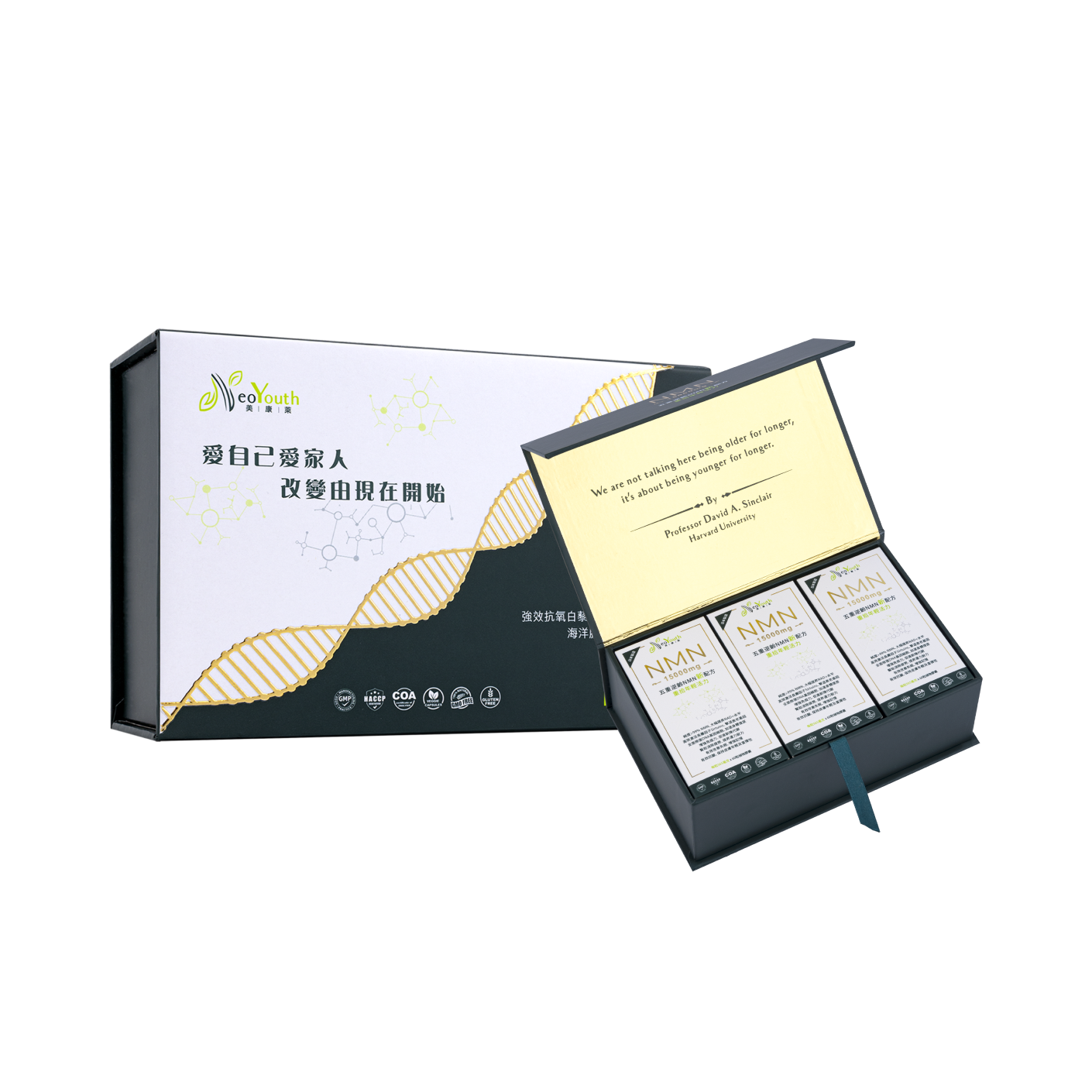 日本NeoYouth美康萊NMN15,000mg                                                           +12,000Ex五重逆齡配方